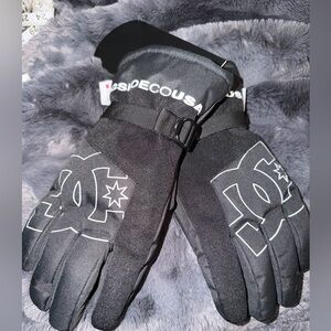 DC Black Winter Gloves for Men M//L nwt